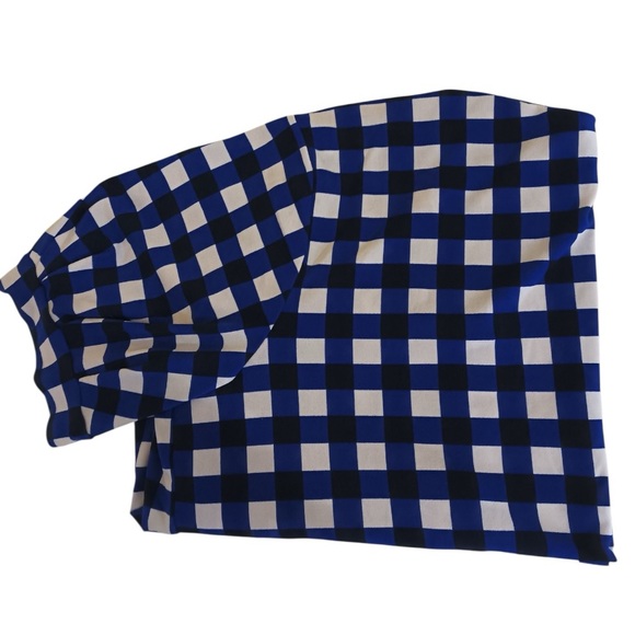 Cato Blue Black White Checkered Women's Top Size XL - Picture 11 of 13